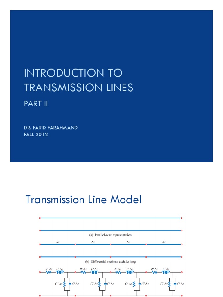 Transmission Line Theory and Equations | PDF