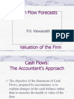 Cash Flow Forecasts: P.V. Viswanath