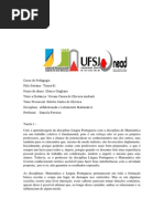 Ling. Matemática - Tarefa 1