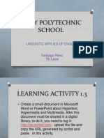 Learning Activity 1.3 Santiago Perez