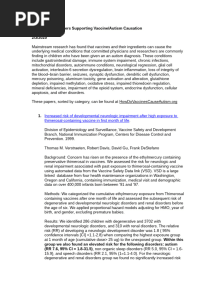 214 Research Papers Supporting The Vaccine/Autism Link