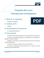 Programa Introduccion Al Pentateuco