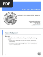 Reti Di Calcolatori: Acknowledgement