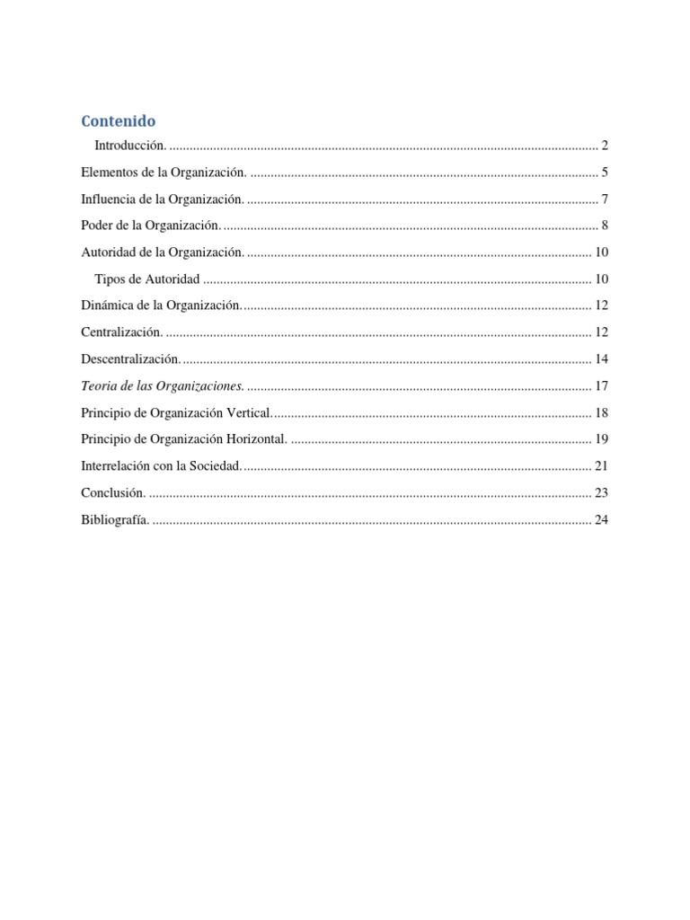 Factores que Influyen en la Organización | PDF | Toma de decisiones ...