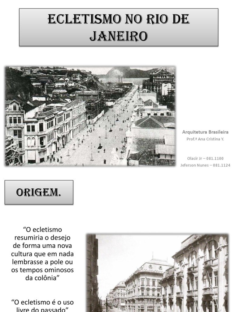 Ecletismo No Rio de Janeiro - 2 | PDF | Artes (geral) | Science