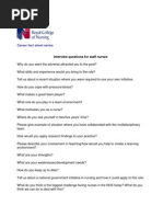 Staff Nurse Interview Questions 2