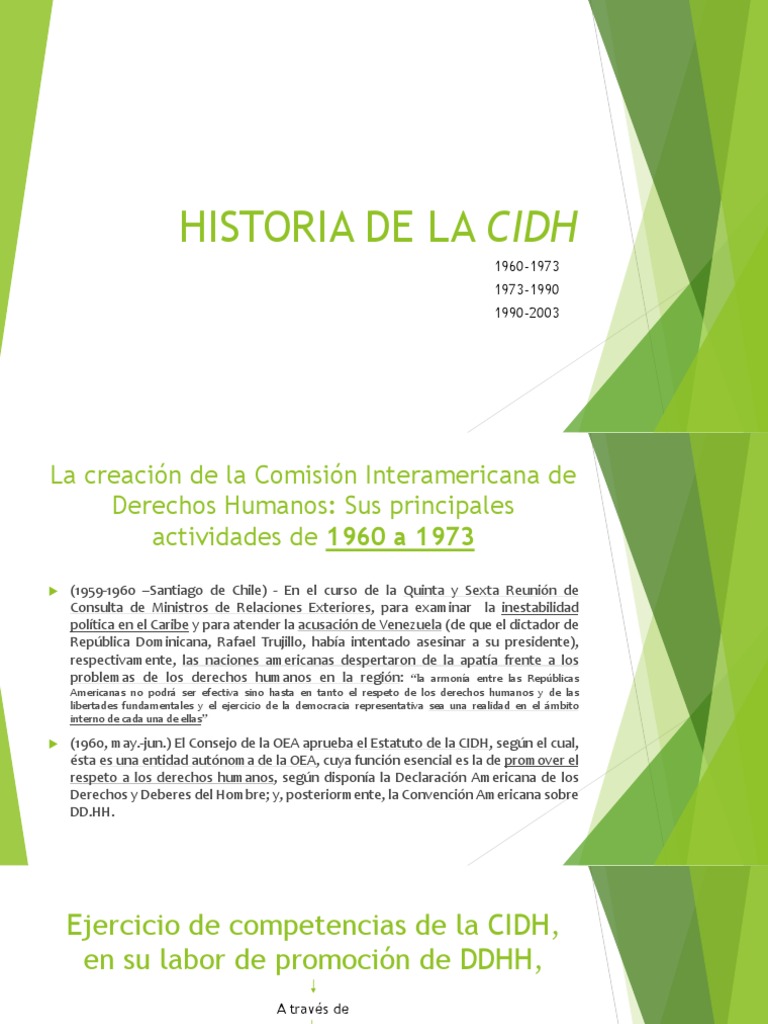 Historia de la CIDH: 1960-2003 | PDF | Derechos humanos | Democracia