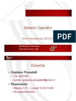 Sistemi Operativi: Anno Accademico 2012/13
