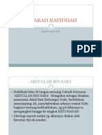 Sejarah Rafidhah