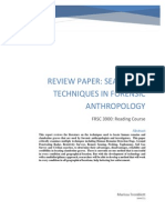 Review Paper Searching Techniques in Forensic Anthropology