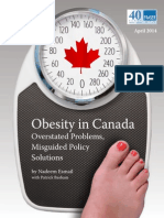 Obesity in Canada: Overstated Problems, Misguided Policy Solutions