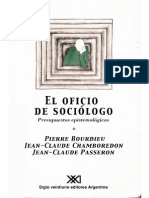 BOURDIEU; CHAMBOREDON; PASSERON. El Oficio de Sociólogo - Pressupuestos Epistemológicos