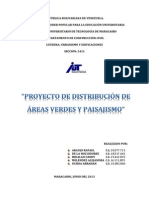 Informe de Proyecto de Distribución de Areas Verdes y Paisajismo