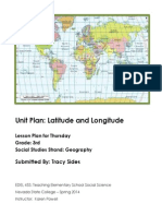 Unit Plan: Latitude and Longitude: Submitted By: Tracy Sides