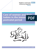 Immediate Care in Postnatal