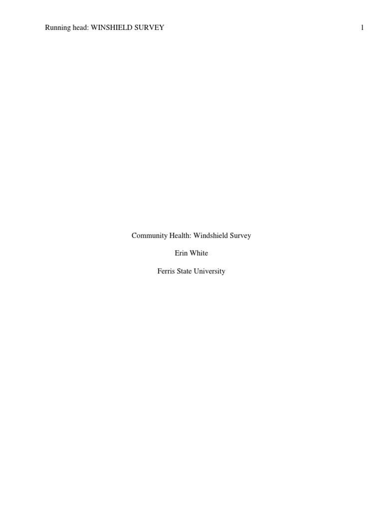 Grand Rapids Windshield Survey Analysis | PDF | Obesity | Community
