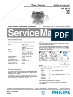 Service Manual: Vito - Cucina Juice Extractor HR 2828 /CC /FC