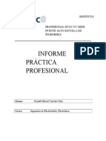 Informe de Practica Profesional Ronald Carreño.