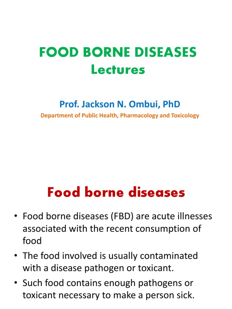 Understanding Food Borne Diseases | PDF | Salmonella | Foodborne Illness