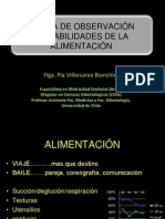 Apuntes Pauta de Observación de Habilidades de La Alimentación. Prof. Villanueva