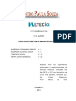 Espectrofotometria de Absorção Molecular (Relatório)