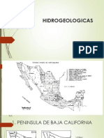 Provincias Hidrogeologicas de México