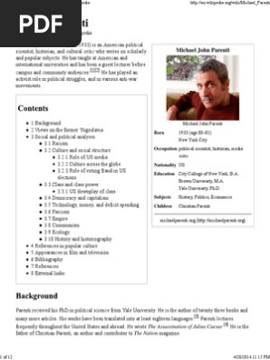 Michael Parenti Wikipedia The Free Encyclopedia - 