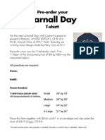 Darnall Day Shirt Preorder Form