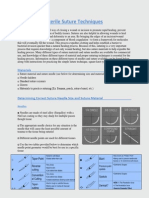 Sterile Suture Techniques Instruction Set