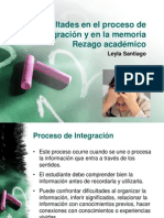 Informe Oral (Integracion, Memoria, Rezago Académico)