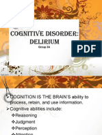 Delirium, psychiatric nursing 105