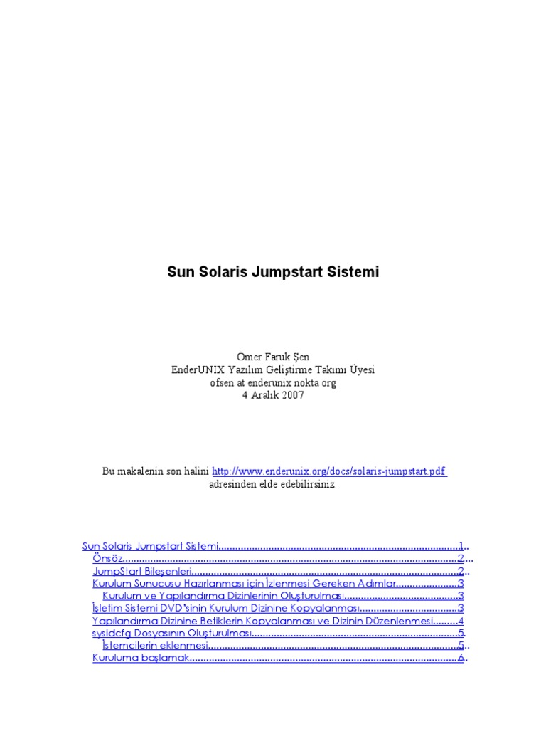 Solaris Jumpstart | PDF