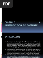 CAPÍTULO 6 Mantenimiento de Software