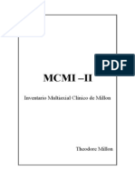 Inventario Multiaxial Clínico de Millon (Cuadernillo)