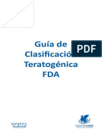 Guía de Clasificación Teratogénica de La FDA.