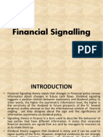 Financial Signaling By Kiran Kumari