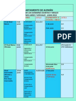 Calendario Exámenes 2014