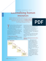 Strategy Rationalising Human Resources