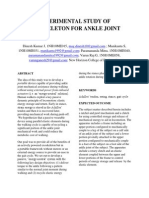 Experimental Study of Exoskeleton For Ankle Joint