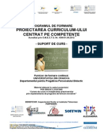 Curs Proiectarea Curriculum-Ului Centrat Pe Competente