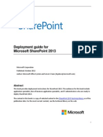 Deployment Guide for SharePoint 2013