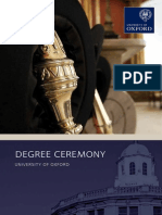 Degree Ceremony Brochure