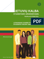 Lithuanian Course For Foreign Students