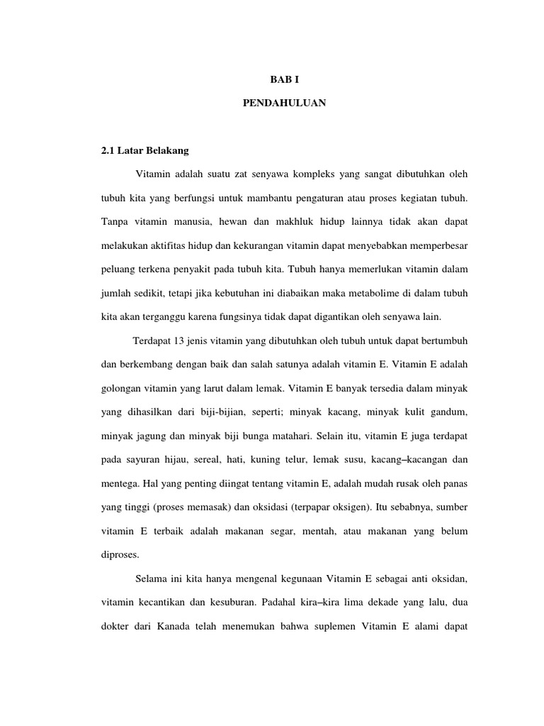 Makalah Biola Vitamin E