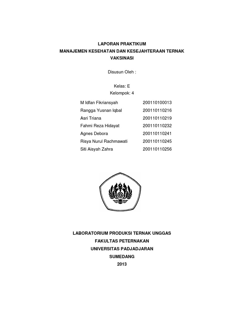 Laporan Praktikum Mankester Vaksinasi Docx