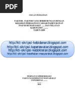 Download KTI Skripsi No121 Faktor-Faktor Yang Berhubungan Dengan Kejadian Persalinan Caesar Pasien Rawat Inap Di RS by Blengoz KA SN220928746 doc pdf