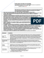 Albumin Guidelines UHS April 2010