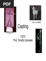 Casting: 2.810 Prof. Timothy Gutowski