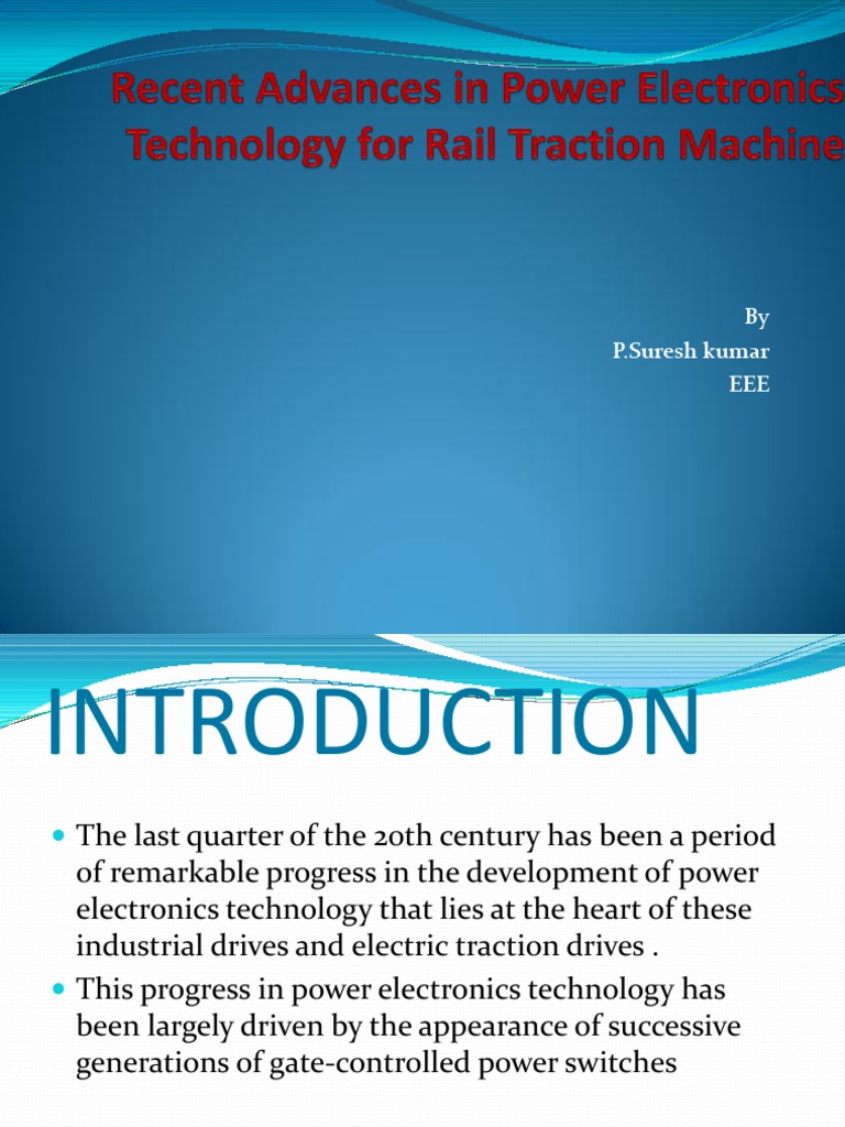 Recent Advances in Power Electronics Circuit Diagram