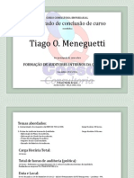 Certificado de Conclusão de Curso Formação de Auditores Internos Da Qualidade